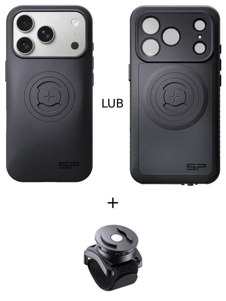 Zestaw: etui na telefon iPhone 17 Pro + uchwyt na rzep SPC+ SP Connect