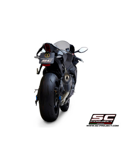 Tłumik SC-Project SC1-R Carbon / Titanium 250mm, Bez katalizatora (Slip on) - Yamaha YZF R1 / R1M [15-16]