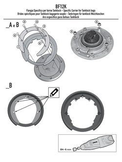 Mocowanie TankLock do Tankbag Kappa