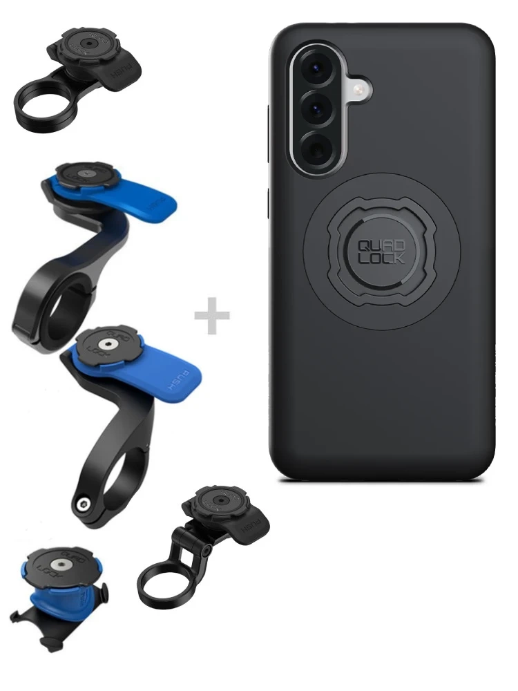 Zestaw rowerowy: etui MAG na telefon Samsung Galaxy A36 (magnetyczne) + mocowanie Quad Lock