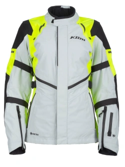 Kurtka motocyklowa tekstylna damska Klim Altitude szaro-fluo żółta