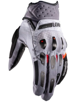 Rękawice motocyklowe Leatt Subzero 5.5 Short Iron czarno-biało-szare