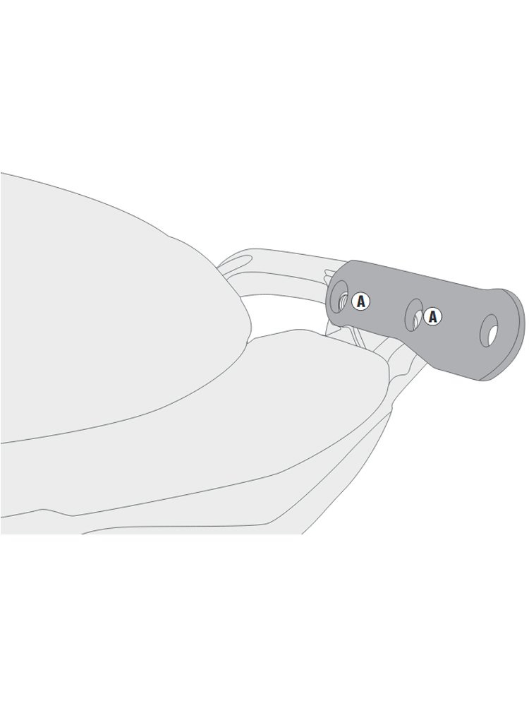 Zestaw mocujący Givi do stelaży bocznych PLX4114 / PL4114 / TE4114 bez stelaża SR4114 do Kawasaki Versys 650 (15-)