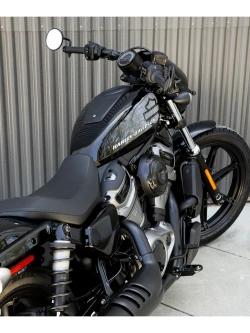 Podnóżki motocyklowe Biltwell Mushman wybrane modele Harley-Davidson czarne