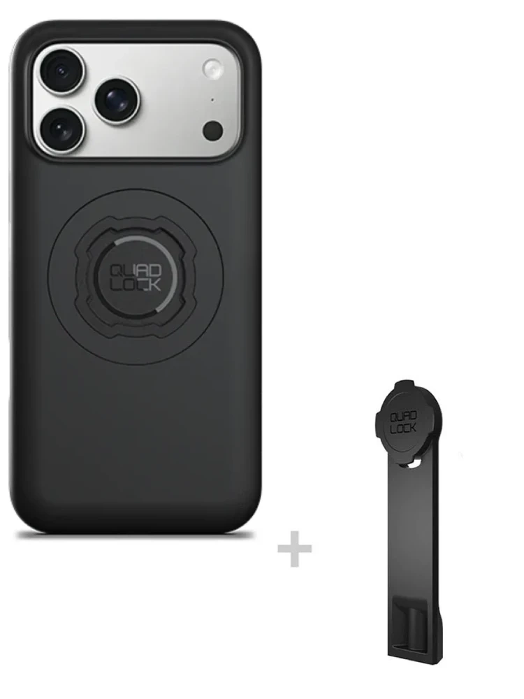 Zestaw: etui MAG na telefon iPhone 17 Pro Max (magnetyczne) oraz adapter do statywu Quad Lock
