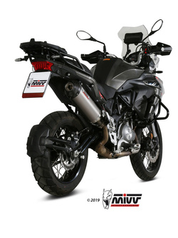 Tłumik motocyklowy Slip-On Line (Oval) MIVV do Benelli TRK502 X (18-) titanium