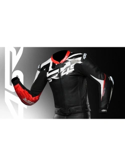 Kombinezon motocyklowy dwuczęściowy 4SR RR Pista AR czarno-czerwono-biały
