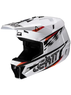 Kask enduro Leatt Moto 3.5 V25 z goglami czarno-szarymi
