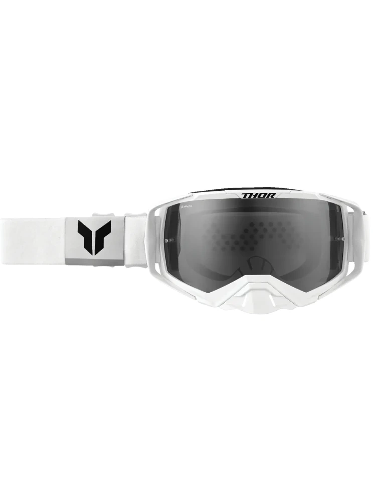 Gogle motocyklowe Thor Activate lustrzaną szybką białe