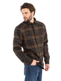Koszula motocyklowa John Doe Motoshirt Woody brązowa