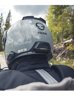 Zestaw: Kask szczękowy Schuberth E2 szary + dedykowany interkom motocyklowy