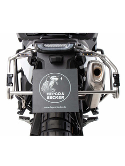 Stelaż boczny do kufrów Cutout Xplorer 40/37 Hepco&Becker do Husqvarna Norden 901 / Expedition (22-) stal nierdzewna