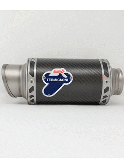 Tłumik Slip-On Termignoni GP Classic stal nierdzewna, włókno węglowe + rura łącząca do Yamaha YZF R3 / MT03 (15-20)