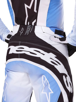Spodnie cross damskie Alpinestars MX Techstar Melt czarno-niebieskie 