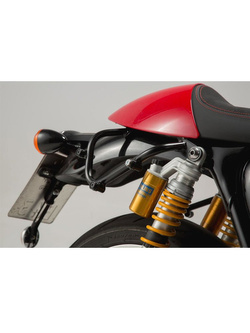 Zestaw sakw Legend Gear Black Edition (2 x 9,8 L)  i stelaży SLC do Triumph Thruxton 1200 [16-19]