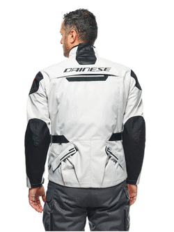 Kurtka motocyklowa tekstylna Dainese Splugen 3L D-Dry biało-czarna