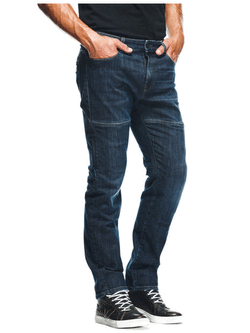Jeansy motocyklowe Dainese Denim Regular Tex niebieskie
