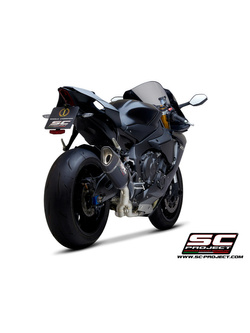 Tłumik SC-Project SC1-R Carbon / Titanium 250mm, Bez katalizatora (Slip on) - Yamaha YZF R1 / R1M [17-19]