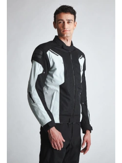 Kurtka motocyklowa tekstylna Modeka Khao Air II czarno-popielata