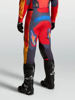 Spodnie cross Alpinestars MX Racer Hunt czerwono-szare