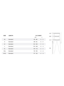 Body damskie z ochraniaczami Pando Moto Shell WW 02 czarne