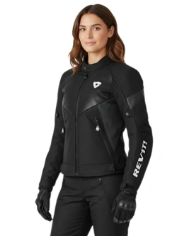 Kurtka motocyklowa damska tekstylna REV’IT! Control H2O czarno-szara