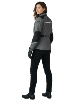 Kurtka motocyklowa damska tekstylna REV’IT! Voltiac 3 H2O szaro-czarna