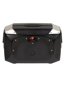 Kufer boczny plastikowy Hepco&Becker Xcore montowany na stelażu C-Bow czarno-srebrny (pojemność: 18 l)