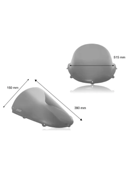 Szyba motocyklowa WRS Race Aprilia RS 125 (98-05) mocno przyciemniana