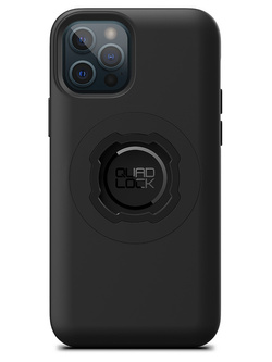 Zestaw: etui na telefon iPhone 12 / 12 Pro + uchwyt Quad Lock montowany za pomocą paska z szybkozłączką