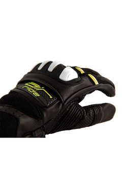 Rękawice motocyklowe Modeka Air Ride czarno-biało-neonowe