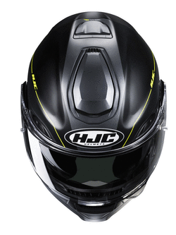 Kask szczękowy HJC RPHA 91 Combust czarno-żółty