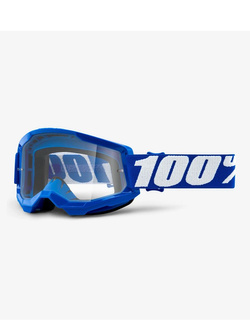 Gogle motocyklowe 100% Strata 2 z przezroczystą szybką niebieskie