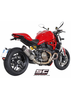 Tłumik SC-Project Oval Carbon / Titanium (Slip on) - Ducati Monster 1200 / S [14-16]