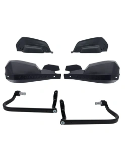 Osłony dłoni Barkbusters VPS z regulowanymi deflektorami, czarne + zestaw montażowy BMW, Honda, KTM, Suzuki