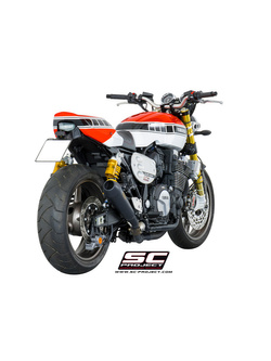 Tłumik SC-Project Conical Stainless Steel / Matt Black (Slip-on) - Yamaha XJR 1300 / RACER [15-16]