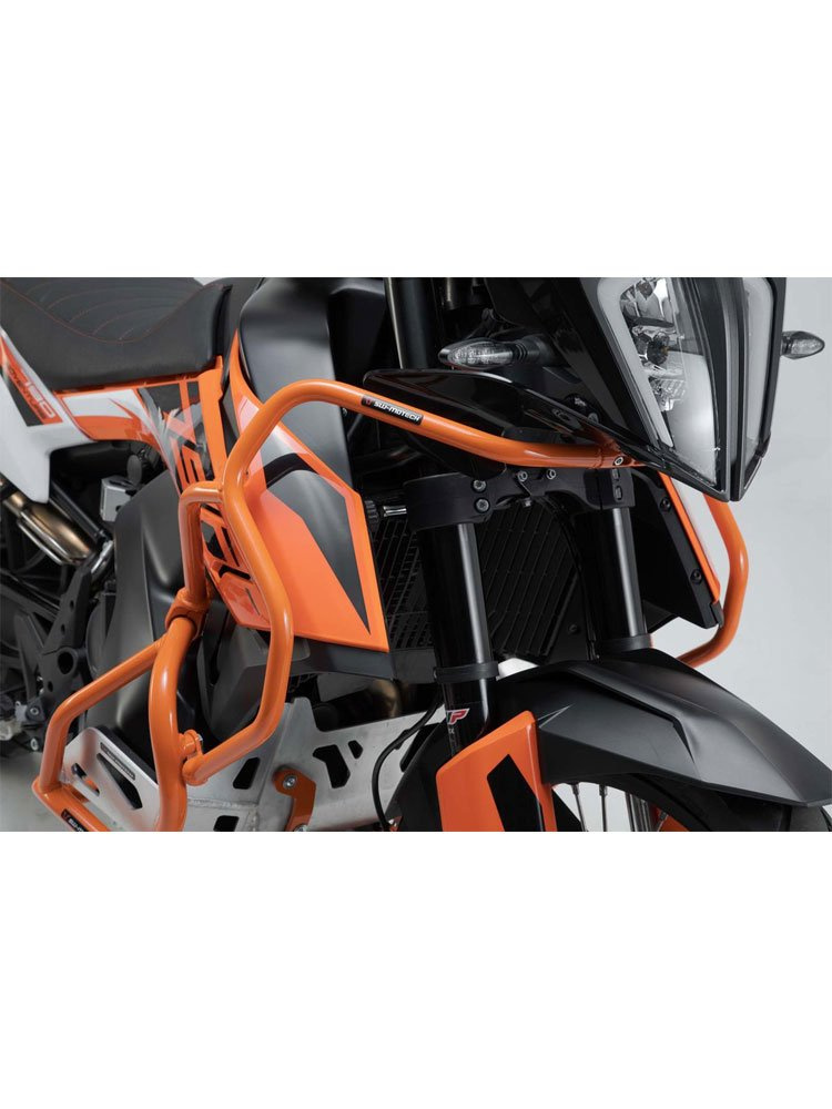 Crashbary górne SW-MOTECH KTM 790 Adv / R (19-), Adventure 890 (21-22), R (21-) pomarańczowe