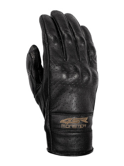 Rękawice motocyklowe skórzane 4SR Monster EVO czarne