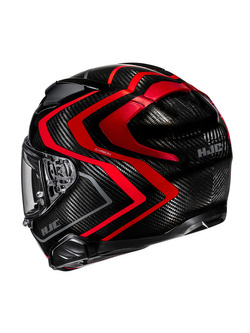 Kask integralny HJC F71 Carbon Nevio czarno-czerwony