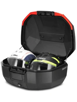 Kufer centralny SHAD SH51 Carbon czarny z czerwonym reflektorem