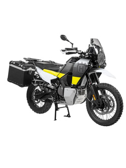 Zestaw: kufry boczne czarne Zega Evo X + stelaże srebne Touratech Husqvarna Norden 901 [poj.: 45+45l]