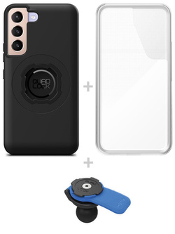 Zestaw: etui MAG na telefon Samsung Galaxy S22 (magnetyczne), wodoodporny pokrowiec MAG oraz uchwyt kulowy Quad Lock