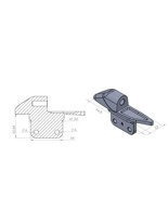 Adapter lusterek PUIG Hi-Tech do motocykli Yamaha z owiewką (lewy)