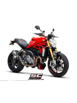 Tłumik SC-Project S1 Titanium + Carbon (Slip on) - Ducati Monster 1200 / S / R [17-21]