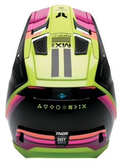 Kask enduro Thor Fleet czarno-różowy-fluo