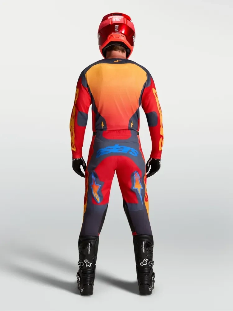 Bluza cross Alpinestars MX Racer Hunt czerwono-szare