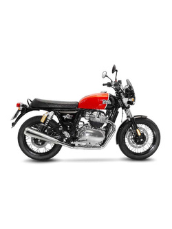 Podwójny tłumik motocyklowy LeoVince Classic Racer Royal Enfield Continental GT 650/ Interceptor 650 (19-) [stal nierdzewna]