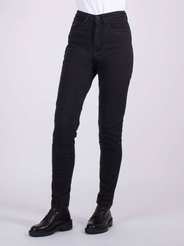 Jeansy motocyklowe damskie Knox Scarlett Skinny Fit czarne