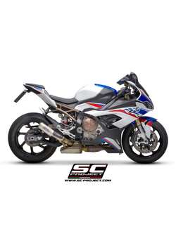 Tłumik SC-Project, CR-T Carbon / Tytan (Z tytanową siatką na wylocie) (Slip On) - BMW S 1000 RR [20-22]