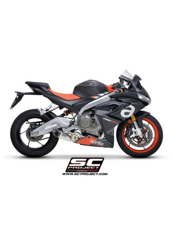 Pełny układ wydechowy SC-Project S1 Aprilia Tuono 660 (21-) tytan